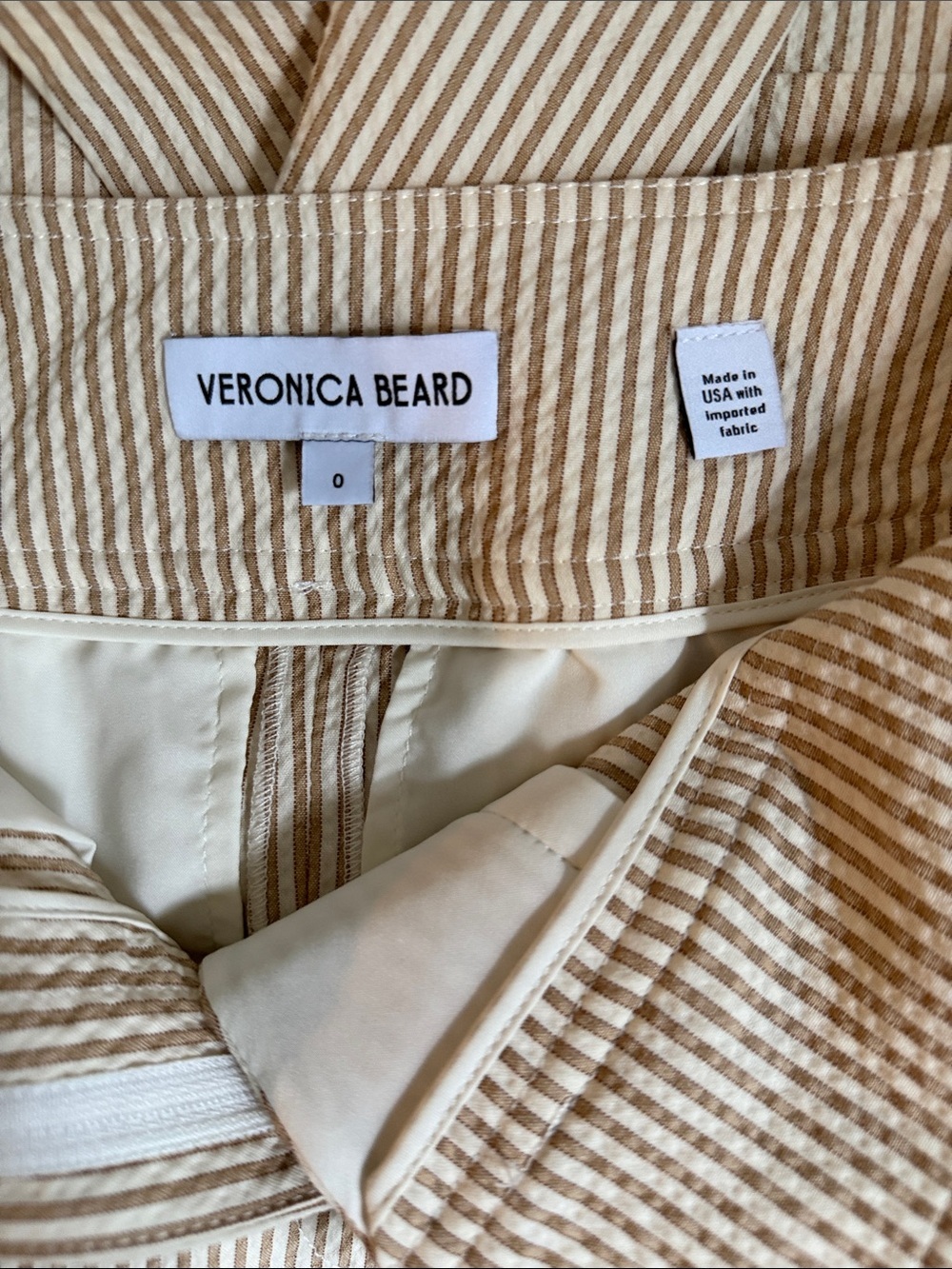 Veronica Beard Aliyah seersucker dicky jacket and shorts sz 0 - Picture 14 of 14